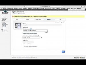 How to upload a file to your Wikimedia Commons account