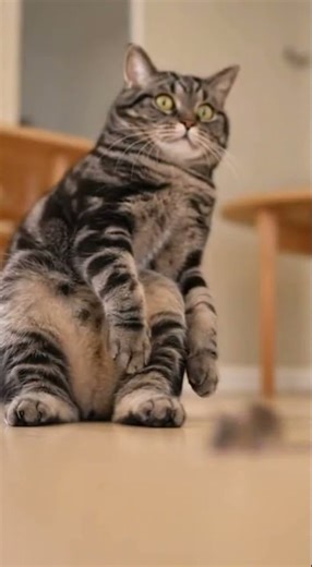 “Mouse Pretends to Be Dead… Cat Panics 😂🐭” #cat #catvideos