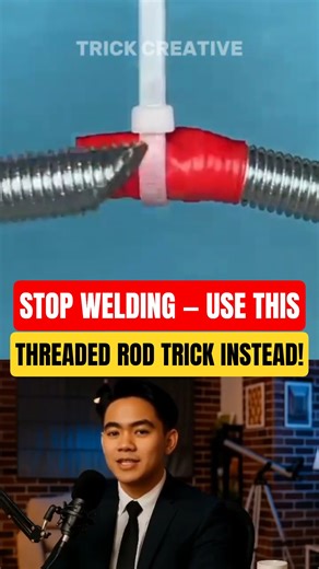 Stop Welding — Use This Threaded Rod Trick Instead! #lifehacks #creative #diy #shorts