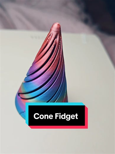 Cone Fidget Two pieces twist together to make this cone. #Fidget #satisfying ##tiktokshopblackfriday