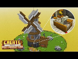 A Fully Automatic Windmill | Minecraft Create Mod