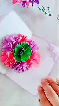 Tarjeta Pop Up Flores 3D 🌸 Manualidad Fácil