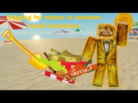 DIGGING FOR SHOES IN SNEAKER RESELL SIMULATOR | Roblox