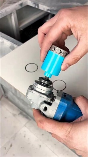 Tile Hole - Saw #Angle Grinder Hole Saw#TileCutter#DIYTools?