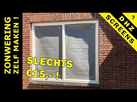 Sunscreen: DIY installed with suction cups