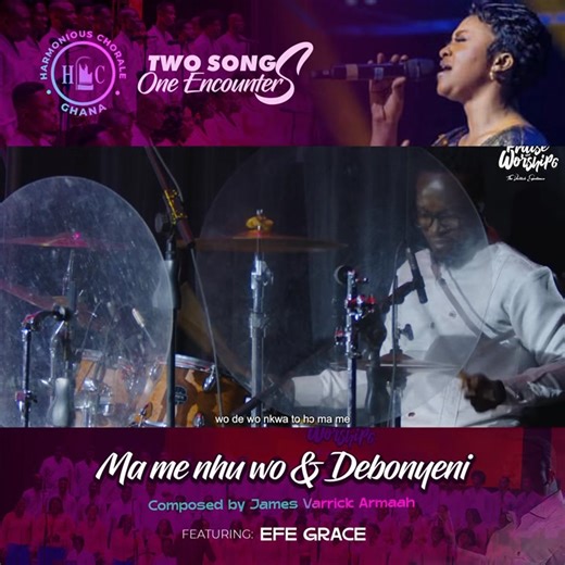 Get ready to experience the beauty of choral and gospel excellence in perfect harmony. Harmonious Chorale teams up with the phenomenal EFE GRACE to release two powerful songs composed by James Varrick Armaah — Debɔyɛni and Ma Me Nhu Wo. You don’t want to miss this! Sunday 29 June 2025 | 7PM | The Harmonious Chorale Ghana