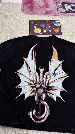King Ghidorah = triple-head terror drip 🐉⚡️⚡️⚡️ Retro vintage movie tee, clean oversized straight fit, comfy cotton — monsterverse streetwear for real kaiju fans. #Godzilla #KingGhidorah #KaijuCore #MovieMerch #viral