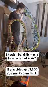 Insane inverted knex roller coaster built from knex #knex #rollercoaster #knexrollercoaster #altontowers #thorpepark #Nemesis | Theknexmaker