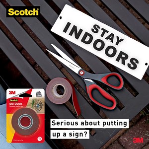 140 reactions | If you’re looking for a sign, this is it! Make sure to put up a sign that is strong, sturdy and visible good enough for people to see!  Now available on Shopee: https://s.3m.com/bgr4vv #SeriouslyStrong | Scotch | Facebook