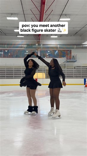 Love meeting other black figure skaters ⛸️✨ @timtam.skates came all the way to NY to skate with me & we had a blast together 💖 fun fact: she was my first black girl figure skating inspo because I saw her on the ice day 1 of my figure skating journey & said I wanted to be like her one day 🥹 glad we finally got to meet 🫶🏽 Tag your favorite black figure skater & show them some love 🥰 | Sophia.Lazuli