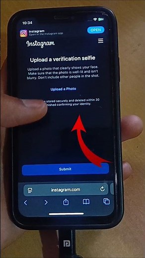 Upload a Verification Selfie Instagram \\ Upload a Photo That Clearly Shows Your Face \\ selfie insta