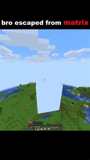 Bro escaped from matrix 💀#minecraft