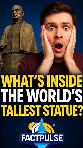 What’s Inside the World’s Tallest Statue? | Statue of Unity.. 😱 | #shorts #factpulse #statueofunity