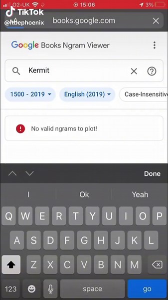 Im back #fyp #fypシ #foryou #foryoupage #google #ngram #ngramviewer #viral #trending #blowthisup #meme #funny #funnitvids #video #clip #muppets #themuppets #kermit #frog #old #like #comment #follow #share #imback