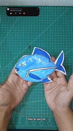 How to make a paper squishy emoji 🐟 #gift #squishy #papersquishy #emoji #satisfying #papercraft #fyp