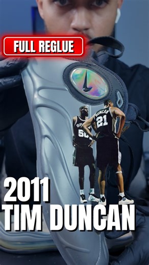 RestoreKicks™️ on Instagram: "Who needs a re release when you already own the real thing🔥 2011 Tim Duncan Total Foamposite Max, full reglue, deep clean, and a permanent air unit restore that brings the shine back for good. This pair came in with three other colorways too, so if you want the rest of the series, follow along and stay tuned💙 If your looking to have a pair of shoes restored fill the quote request form in my bio📥 #sneakerrestoration #foamposite #nikebasketball #timduncan #sneakerh