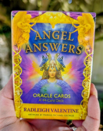 Angel Answers Oracle Deck | Oracle Cards | 44 Card Oracle Deck | Angel Guidance Oracle | Spiritual Oracle Deck | Beginner Oracle