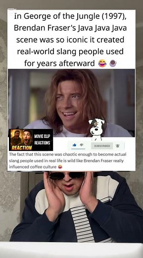 🍿 In George of the Jungle (1997), Brendan Fraser’s iconic scene created real-world slang