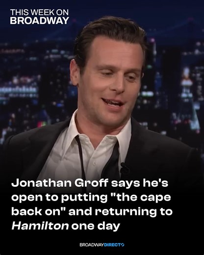 Jonathan Groff stopped by The Tonight Show to discuss Just In Time and his thoughts on returning to Hamilton: https://broadwaydirect.com/watch-now-jonathan-groff-says-he-would-return-to-hamilton/ | Broadway Direct