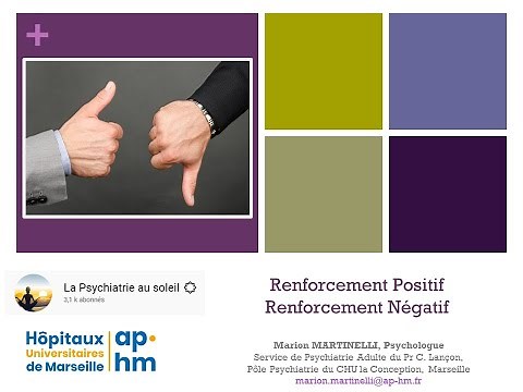 Renforcement positif, renforcement négatif - Marion MARTINELLI