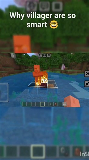 why villager are so smart 🤓 in the Minecraft #minecraft