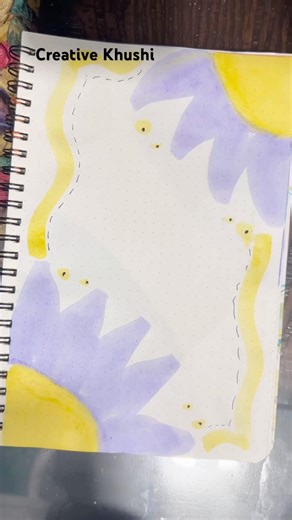 Make simple, easy & beautfiul border | border for project file | #CreativeKhushi #shorts #border