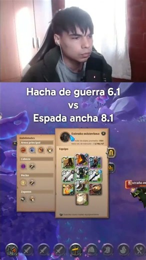 Hacha de Guerra 6.1 vs Espada ancha 8.1 | Albion Online