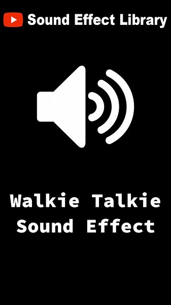 Walkie Talkie Sound Effect, for more free sound effects go follow me on YouTube🔊 #soundeffects #meme #walkietalkie #soundeffectlibrary