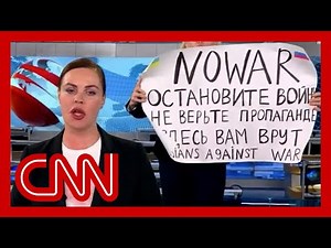 'Do not believe the propaganda': Russian TV protester is released from questioning