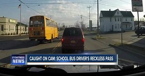 Bus driver's illegal move caught on camera