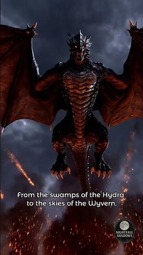 From Serpent to Sky — The Birth of the Western Dragon ⚡️ #nightfallshadows