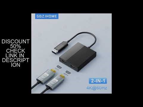 DL6950 Chip DisplayLink 4K 60Hz USB C/USB 3.0 to Dual HDTV Dock Station Compatible with Windows macO