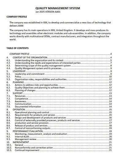 ISO 9001:2015 Quality Management System Template | Complete QMS Manual | Editable Word Document for Business Compliance - Etsy