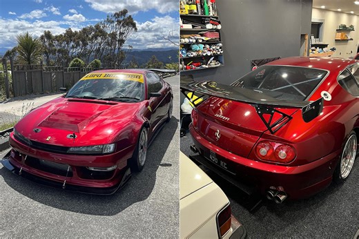 Ferrari 456 with a Nissan Silvia S14 Frontend Might be Most Unique Yet