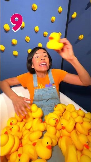 Christina loves learning and counting duckies 🐤 Count them! #123andres #countingsongs