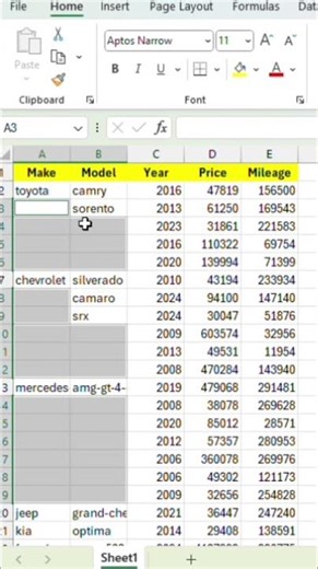 📝 How to Fill Blank Cells in Excel | Easy Data Cleanup Tips! #ExcelFillBlank