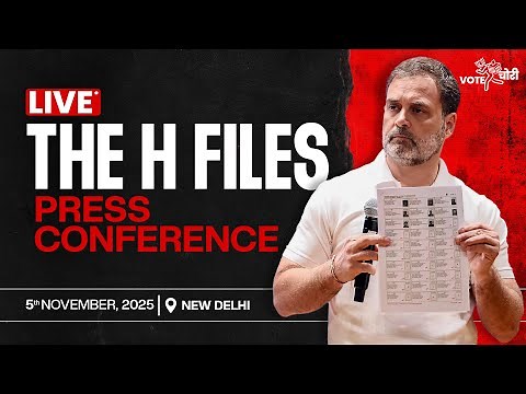 #VoteChori Press Conference - The H Files | Rahul Gandhi