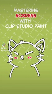 Learn how to use the border effect with this short tutorial! #clipstudiopaint #clipstudio #digitalart #digitalartist #csptip | CLIP STUDIO PAINT