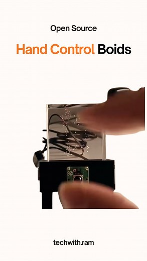 Data Science| Machine Learning | Ramakrushna on Instagram: "This guy build this hand control boids. This setup uses a Raspberry Pi camera to track hand movements and control a flock of digital ‘boids’ that appear to float in mid-air using a Pepper’s ghost illusion. Your hand becomes the guide, and the flock responds in real time—creating a smooth, interactive visual where digital motion feels almost alive. - Follow @techwith.ram for more such AI resources. Source: XanderChin (On: X) . . . . . . 