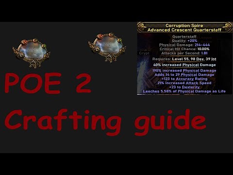 [POE 2] Craft guide for Physical weapon and armour