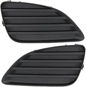 For Toyota Camry 2010 2011 Fog Light Cover Driver and Passenger Side | Pair | Front | Textured Black | Replacement For TO1038130, TO1039130 | 5212806140, TO1038130V, 5212706140, 615343550503