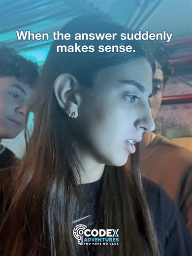 That moment when everything clicks! #Codex #Adventures #Escaperoom #Games