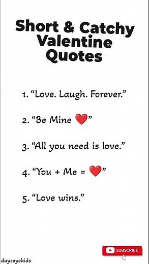10 Short & Catchy Valentine Quotes | 10 Unique and Catchy slogans on Valentine’s Day Quotes