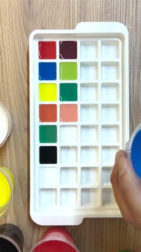 Blue + Yellow + White = ✨ #Shorts #colormixingmagic #colormixing #satisfyingart #art