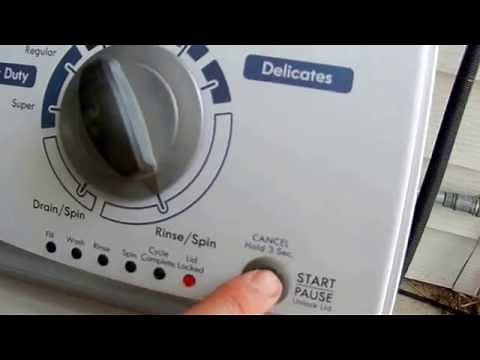 Washer topload diagnostic mode.