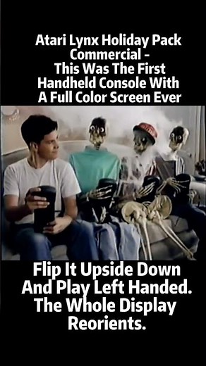 Atari Lynx Commercial - This Was The First Handheld Console With A Full Color Screen Ever