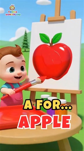 ABC Song for Kids (A-D) | Fun Alphabet Nursery Rhyme | ABCD Learning Song #abcd #kidssongs #shorts