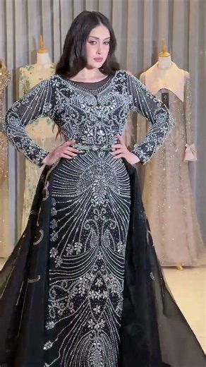 The Designer vs his Designs 😮 #georgeshobeika #weddingdress #hautecouture #dress #beautiful #fashion