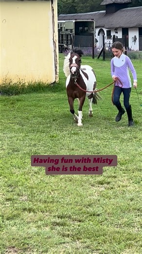 Mila Jardine on Instagram: "I love Misty the Mini so much! 🦄💖 She is honestly the cutest and best pony in the world. Even retired, she’s living her absolute best life… but the moment I go fetch her from the paddock, she’s instantly ready to be groomed, pampered, and run around with me. 😍 There is truly no pony like Misty… tiny, mighty, and full of heart. My little best friend forever! 💕🐴✨ #mistythemini #mini #minipony #ponylove #equestrian"