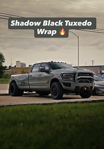 Shadow Black Tuxedo Wrap Transforms 2026 Ram 3500